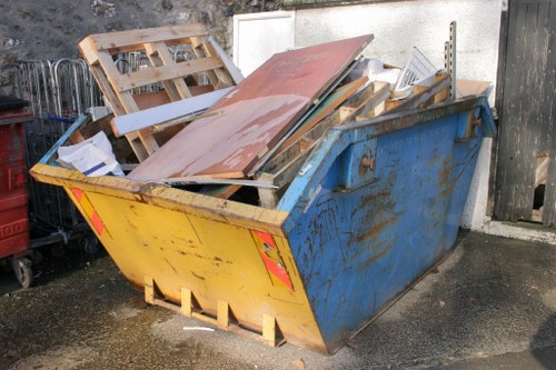Front view of a van used for house clearance in Forest Hill