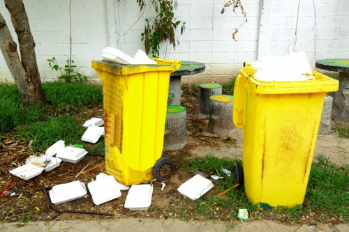 Local experts performing garden clearance